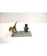 LEGO ACU Patrol Officer &amp; Velociraptor Minifigures Jurassic Park Lot of 2 - £22.82 GBP