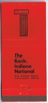 Vintage INDIANAPOLIS Red Matchbook INDIANA NATIONAL BANK Universal Matc - $1.97