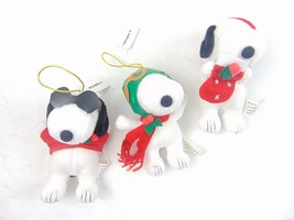 Peanuts 5&quot; Holiday Plush Toy Lot Of 3 - £19.83 GBP