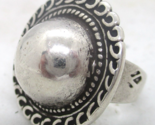 Artie Yellowstone Navajo Womens Sterling Silver Sun Dome Style Ring Size... - $147.51
