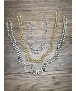 Vintage Lot of 3 Stone Beaded Long Necklaces Fashion Estate Find KG JD - $184.34 MXN