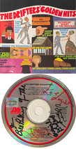 Bill Pinkney &amp; Lee Logan signed The Drifters&#39; Golden Hits Album CD/Cover... - £117.01 GBP