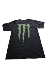 Monster Energy Drink Adult Mens Size L Black Clawed Monster Energy Logo T-Shirt - £21.01 GBP