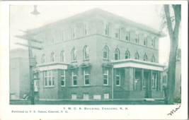 Vtg Postcard N.H. Y.M.C.A Building, Concord, Unposted - £5.05 GBP
