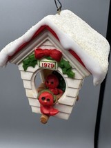 Ornament Hallmark Ready For Christmas Birdhouse Cardinals QX1339 1979 Ho... - $10.36