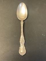 Antique Silver plated 1835 R Wallace 6 Pat. 6”  Floral Fancy Tea Spoon. - $4.75