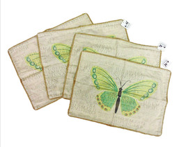 Pastel Butterfly Place Mats Set of 4 13x19 inches - £13.57 GBP