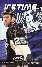 Max Talbot Signed 2010 Pittsburgh Penguins Icetime Program - £31.28 GBP