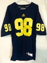 Adidas Authentic NCAA Jersey U OF MICHIGAN Wolverines #98 Navy sz 50 - $42.07