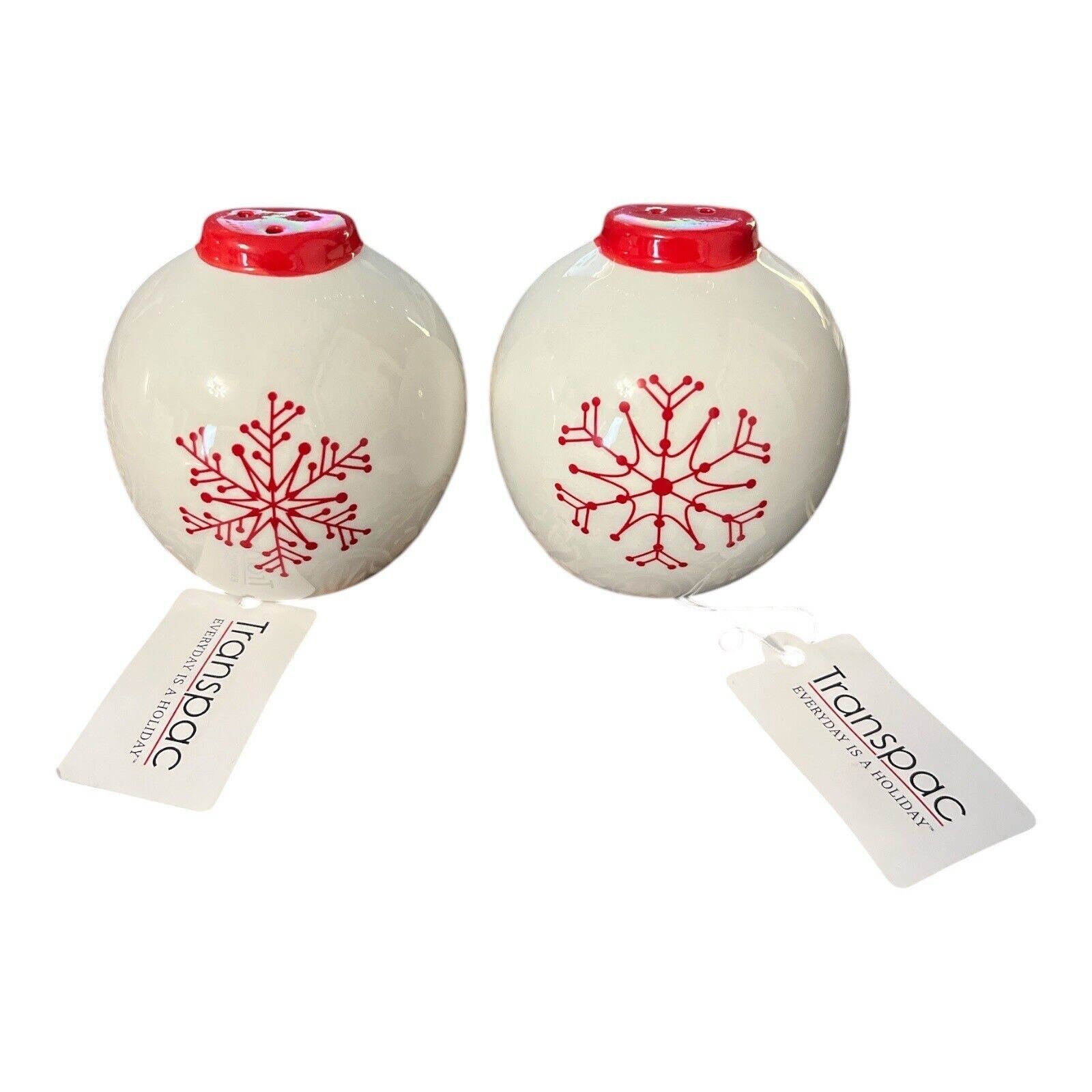 Salt and Pepper Shaker Set – Holiday Design – Transpac &quot;Everyday is a Ho... - $14.96