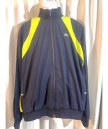 Lacoste Sport Jacket Adult  Large to XL Full Zip Men&#39;s DARK BLUE - £27.13 GBP