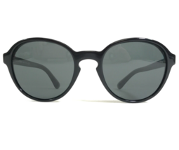 Giorgio Armani Sunglasses AR 8113 5017/87 Black Gray Round Frames w Black Lenses - $111.99