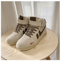 Spring Autumn Women&#39;s Shoes High-Top Sneakers beige brown 38 - £13.53 GBP