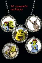 Shrek movie Fiona Donkey Birthday Necklaces great party favors lot of 10 - £10.45 GBP