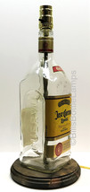 Jose Cuervo Especial Gold Large 1.75L Liquor Bottle Table Lamp Light &amp; Wood Base - £43.65 GBP
