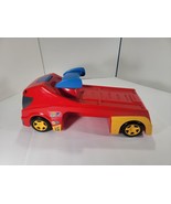 Little Tikes Race Car No. 5 Carrier Hauler Semi Truck Push Toy Fueling S... - $418.86 MXN