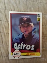 1982 Donruss - #167 Joe Niekro And 2 Other Autographed Cards. Great Condition. - £9.03 GBP