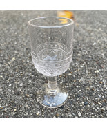 Vintage Pressed Glass &quot;Cut Glass Look&quot; Shot Glass Liquor - £7.60 GBP
