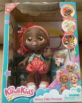 NEW Kindi Kids Snack Time Friends Glittery Eyes 12” Doll Summer Peaches Smoothie - £16.07 GBP