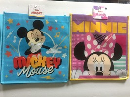 New Disney Mickey &amp; Minnie Mouse 13&#39;&#39; x 12&#39;&#39; x 6&#39;&#39; Reusable Tote Bags - $11.66