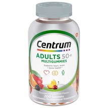 Vitamin Centrum Multivitamin Cen Trum Silver 50 Adults Multigummies Gummy 200 Ct - £20.70 GBP
