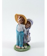 Lefton Figurine Farmer Boy and Girl, Brother &amp; Sister #2892 China 5&quot; Vin... - £10.37 GBP