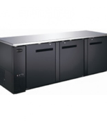 90&quot; X 27&quot; DEEP BLACK 3 DOOR COMMERCIAL BACK BAR BEER BOTTLE REFRIGERATOR... - $4,938.82 CAD