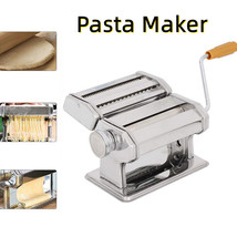 Stainless Fresh Pasta Maker Roller Machine for Spaghetti Noodle Kitchen ... - £35.95 GBP