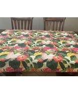 Kate Spade Rectangular Floral Tablecloth Multicolored Flowers Lined  54&quot;... - $30.92 CAD