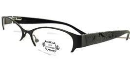LuLu Guinness Eyeglasses L 665 Black Metal Plastic Optical 51-17-130 - £23.35 GBP