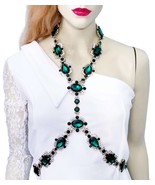 Rhinestone Body Chain, Crystal Bra Body Jewelry, Beach or Stage Jewelry,... - £59.76 GBP