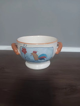 California Pantry Footed Soup/Cereal Bowl Rooster Handles Ceramic 2006 - $8.00