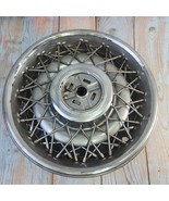 1x OEM 1986-92 Cadillac Fleetwood Brougham 15&quot; Wire Spoke Hubcap Wheel C... - $80.68 CAD