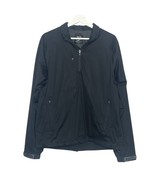 Zero Restriction Pullover Windbreaker Men&#39;s Medium Black Long Sleeve 1/4... - $571.09 MXN