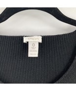 CHICOS Black Knit Sweater Size 0 Sleeveless Stretch Pullover - £11.62 GBP