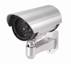 Outdoor IMITATION SECURITY bullet CAMERA Flashing LED fake dummy Video S... - $26.86