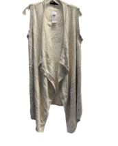 Banana Republic duster sleeveless cardigan vest   beige Women size XS / S - £35.87 GBP