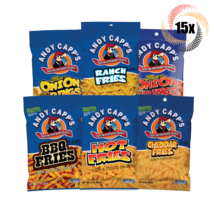 15x Bags Andy Capp&#39;s Variety Flavored Fries &amp; Onion Rings Chips 3oz Mix ... - £29.53 GBP