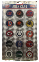 Vintage 1993 Licensed NFL Halo Milk Caps Pogs Game New Sealed 15 Teams - £7.78 GBP