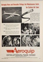 1956 Print Ad Aeroquip Hose &amp; Fittings Eastern Airlines Jackson,Michigan - $18.79