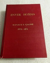 Old Albania BOOK-ENVER HOXHA-RAPORTE E Fjalime 1970-1971 BOOK-TIRANA 1972 - £46.70 GBP