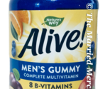 Nature&#39;s Way Alive! Men&#39;s Gummy Multi Vitamin 60 gummies each 10/2025 FR... - $14.25