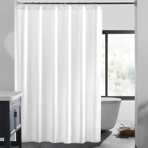 LOVTEX White Fabric Shower Curtain Liner - 70x72 White Liner - £11.76 GBP