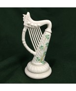 Belleek Shamrock Porcelain Harp 8 5/8&quot; 7th Mark 1980-93 Vintage Made in ... - £126.85 GBP