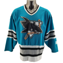 Starter NHL Vintage 90’s San Jose Sharks Official Hockey  Jersey  Authen... - £157.34 GBP