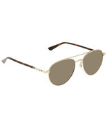 GUCCI GG0388S 003 Double-Bridge Gold Metal Aviator Sunglasses - $415.41 CAD