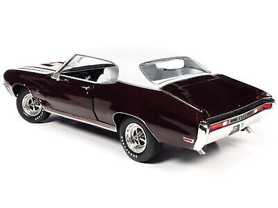 1970 Buick GS Stage 1 Burgundy Mist Metallic w White Top Interior Muscle Car & C - $109.85