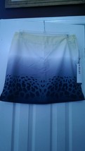 Nwt Ladies Lija Black Gray &amp; Yellow Animal Print Golf Skort Skirt - Size 10 - £24.12 GBP