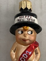 2001 Little Gems Baby New Years Millennium Munchkin Ornament Christopher Radko - £13.72 GBP