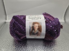 NEW Red Heart Boutique Sashay Sequins Yarn 1942 Panda Concord Purple 20 yds - $4.50